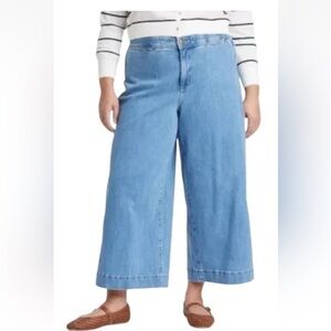 NWT Ava & Viv Light Wash High Rise
Wide Leg Jeans Size 20